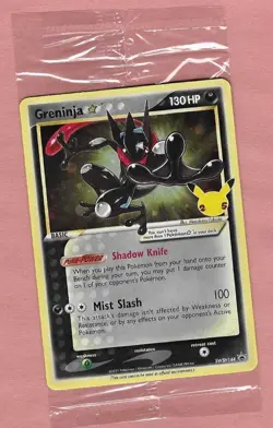 NEW SEALED 2021 Pokemon 151 Celebrations Greninja Gold Star Promo SWSH144 - Image 1
