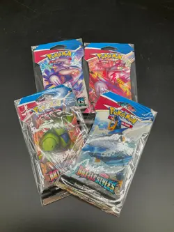 Pokemon TCG Battle Styles (4) ETB (20) Sleeved Booster Packs (13) 3-Pk Blisters - Image 4