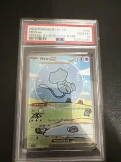 Pokemon Mew EX Bubble Mew PSA 10 Gem Mint 232/091 Sir SV Paldean Fates 2024 - Image 1
