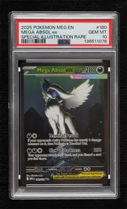 Mega Absol ex Special Illustration Rare Pokemon Evolution MEG PSA 10 GEM MT - Image 1