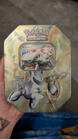 Pokemon Arceus 2009 Promo Tin *Rare And Sealed* VHTF Booster Packs!!! - Image 1