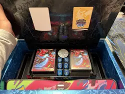 Pokemon TCG Phantasmal Flames Mega Charizard X UPC (Box and Accessories Only) - Image 1