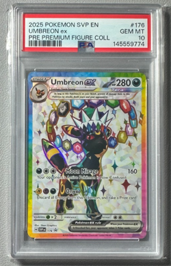 Pokemon Umbreon ex 176 SVP176 Promo Prismatic Figure Collection PSA 10 774 - Image 1