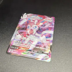 Pokemon Sylveon VMAX Ultra Rare Full Art Rapid Strike Holo Evolving Skies 075/2… - Image 2