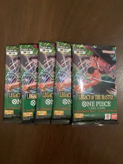 One Piece Legacy Of The Master OP-12 Five 5 Booster Packs Lot English C - Image 1
