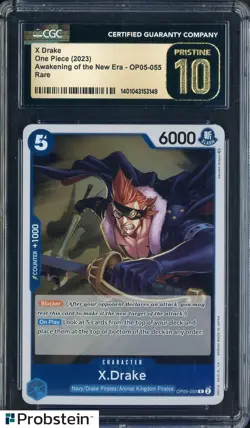2023 One Piece JPN Awakening of New Era OP05-055 X Drake CGC 10 PRISTINE - Image 1