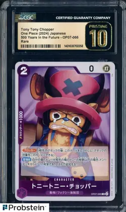 2024 One Piece JPN 500 Years/Future OP07-066 Tony Tony Chopper CGC 10 PRISTINE - Image 1