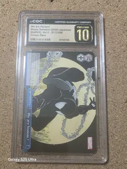 WEISS SCHWARZ CGC PRISTINE 10 S113-098 WE ARE VENOM! SPIDER-MAN BLACK SUIT - Image 1