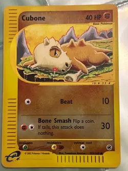 pokemon card Cubone Holo 103/165 e reader - Image 1