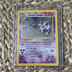 Pokemon TCG Sabrina's Gengar Holo Creature Card - Gym Challenge 14/132 English - Image 1
