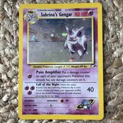Pokemon TCG Sabrina's Gengar Holo Creature Card - Gym Challenge 14/132 English - Image 3