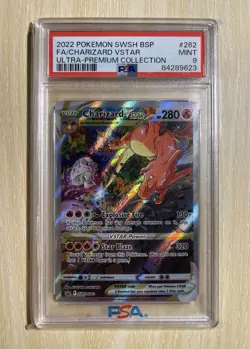 PSA 9 Charizard VSTAR Holo SWSH262 Promo Ultra-Premium Collection Pokemon Card - Image 1