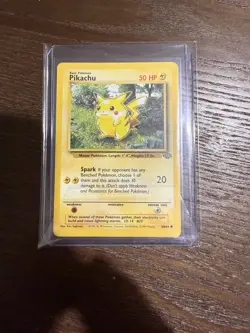 1999 JUNGLE SET - PIKACHU - #60/64 - POKEMON CARD - RARE! ORIGINAL! Red Cheeks - Image 1