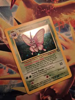Venomoth Holo Rare Pokemon Card, Jungle, 13/64 - Image 3
