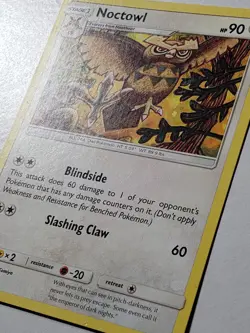 Noctowl 166/236 PL - B1G1F Unified Minds Pokemon Card - Tomokazu Komiya Art - Image 2
