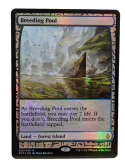 Breeding Pool Foil Zendikar Expeditions Magic The Gathering MTG Card Holo Land - Image 1