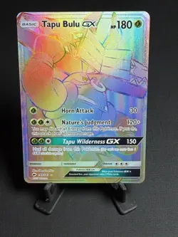Tapu Bulu GX 149/147 Burning Shadows 2017 Secret Rainbow Rare Pokemon Card TCG - Image 1