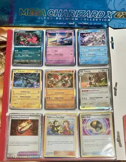 Pokemon Card Collection Lot Vintage Binder Full Arts 250 Cards Mega Charizard #4 - Image 5