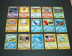 1996 Japanese Pokemon LOT Pocket Monsters Card Game Uncommon 15 Cards Vintage LP - Image 1