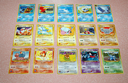 1996 Japanese Pokemon LOT Pocket Monsters Card Game Uncommon 15 Cards Vintage LP - Image 2