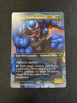 Venom, Deadly Devourer (Borderless) - #22 - Rare - Marvel's Spider-Man - SPE - Image 1