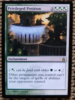 Privileged Position – Ravnica: City of Guilds – Near Mint – Commander Enchant - Image 1