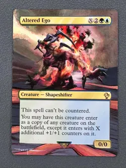 Altered Ego MTG Final Fantasy Commander Hand Painted Extended Altered Art Tentz - Image 1