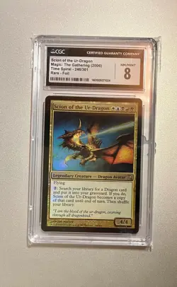 Scion of the Ur-Dragon FOIL Time Spiral NM/MINT CGC (1024) Grade 8 Magic | MTG - Image 1