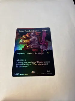 Zurgo, Thunder's Decree (Borderless) Foil - Tarkir: Dragonstorm - 376 - MTG -NM - Image 1