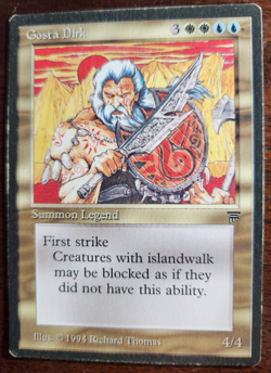 MTG - Legends - 1994 - Gosta Dirk - Light to Moderate Play - Image 1