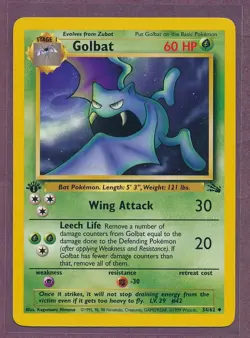 1999 Pokemon First Edition Golbat 34/62!! - Image 1