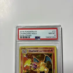 2016 XY Evolutions Charizard Holo PSA 8, #11/108, Pokemon, NM-MT - Image 2