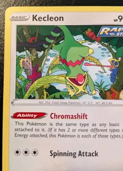 Kecleon 122/198 Rare Sword & Shield: Chilling Reign Pokemon TCG - Image 2