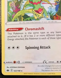 Kecleon 122/198 Rare Sword & Shield: Chilling Reign Pokemon TCG - Image 4