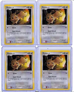 (4) Lot 2008 Pokemon Diamond & Pearl Majestic Dawn Eevee #63/100 - Image 1