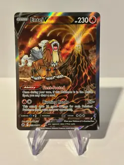 Crown Zenith Galarian Gallery Holo Entei V Ultra Rare Pokemon TCG GG36/GG70 - Image 1