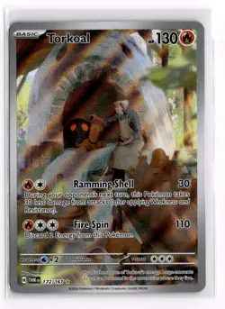 Pokemon Card Torkoal 172/167 Illustration Rare Twilight Masquerade - Image 1