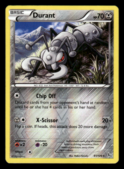 Durant 61/106 Flashfire Reverse Holo Pokemon - Image 1