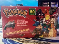 Pokemon Red Slammer Vol 1 Booster Box SEALED 50 Packs Holo Stickers & Pogs - Image 4