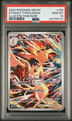 POKEMON 2025 ETHAN'S TYPHLOSION DESTINED RIVALS #190 PSA 10 - Image 1