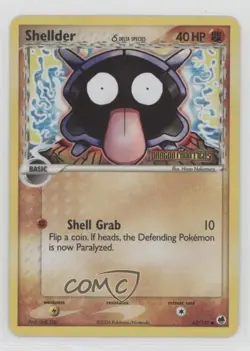 Shellder Reverse Foil Pokemon EX Dragon Frontiers #63 2006 - Image 1