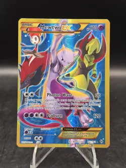 Pokemon TCG Mewtwo ex 163/162 Breakthrough Secret Rare Holo NM - Image 1