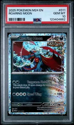 2025 POKEMON M24 EN-MCDONALD'S COLL #011 ROARING MOON PSA 10 - Image 1
