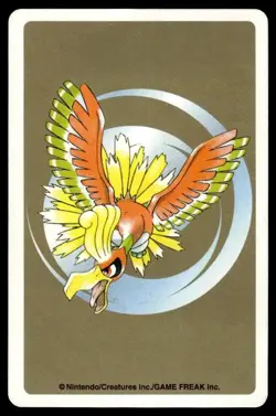 Cyndaquil Ace of Hearts Ho-Oh Poker Deck Pokemon Japanese ~ HP Creased - Image 2