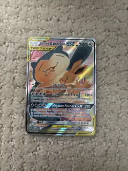 Pokemon Eevee & Snorlax GX Team Up TCG SM169 Holo Promo - Image 1