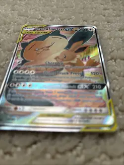 Pokemon Eevee & Snorlax GX Team Up TCG SM169 Holo Promo - Image 4
