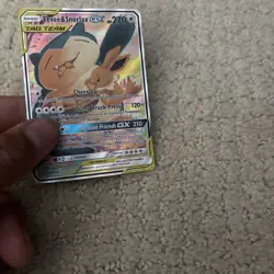 Pokemon Eevee & Snorlax GX Team Up TCG SM169 Holo Promo - Image 5