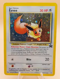 Eevee Holo Pokemon Black Star Promo #11 WOTC 1999-2000 SWIRL - Image 1