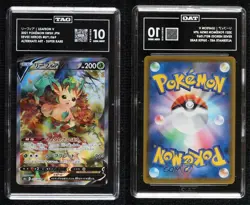 Super Rare - Leafeon V Japanese Pokemon Sword & Shield Eevee Heroes (s6a) TAG 10 - Image 3