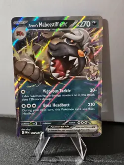 Arven's Mabosstiff ex 139/182 Double Rare Pokemon TCG Sv10: Destined Rivals Holo - Image 1